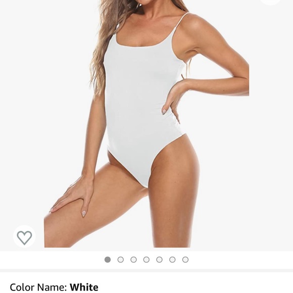 Brand new white bodysuit very flattering cut - Picture 2 of 4